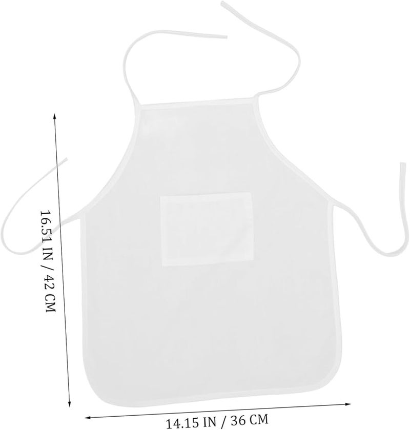 Newborn Chef Costume Adorable White Apron Hat Photography Props Small Size - Image 2